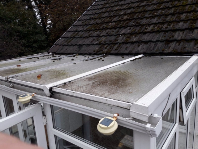 old conservatory roof