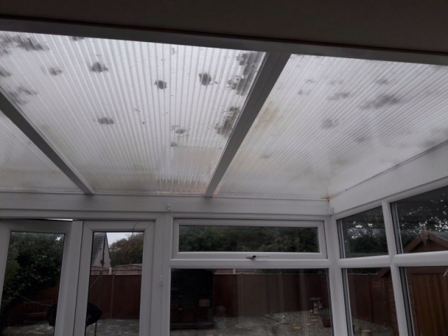 old conservatory roof