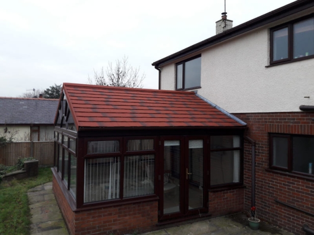 New conservatory roof