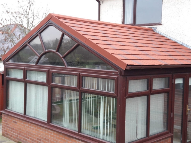 New conservatory roof