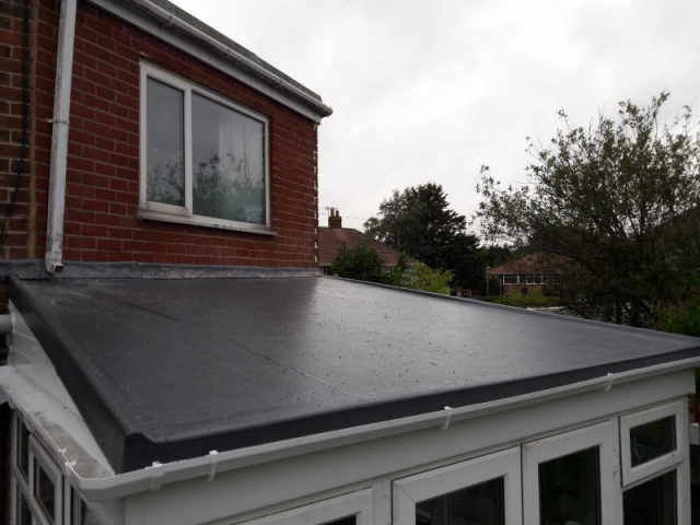 New GRP fibre glass roof