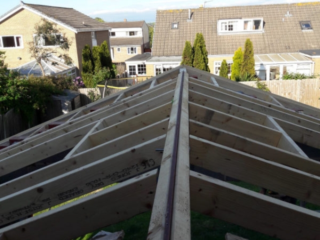 Full extension being carried out by Four Seasons Roof Systems