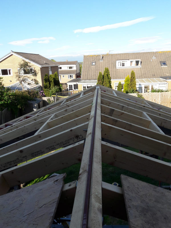 Full extension being carried out by Four Seasons Roof Systems