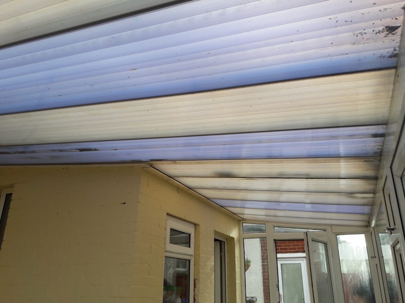 Old Internal Conservatory Roof