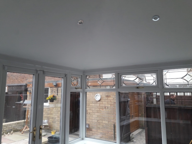 New internal conservatory roof