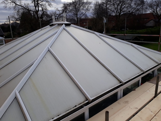 Old Conservatory Roof in Fleetwood